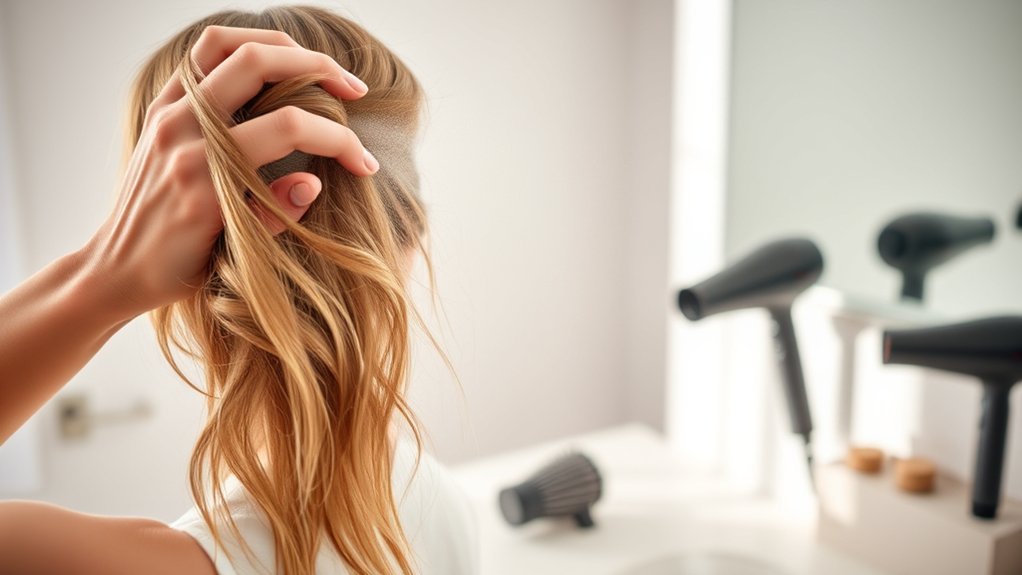 apply dry shampoo strategically