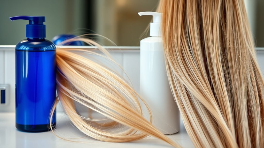 balance blue and blonde products