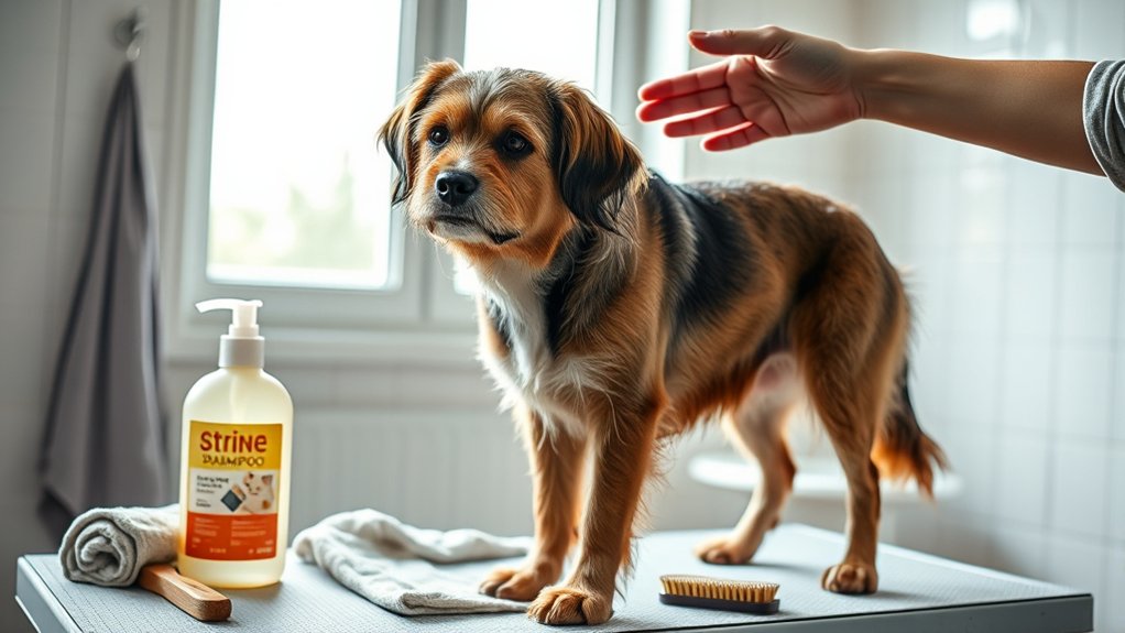 cat shampoo irritates dogs
