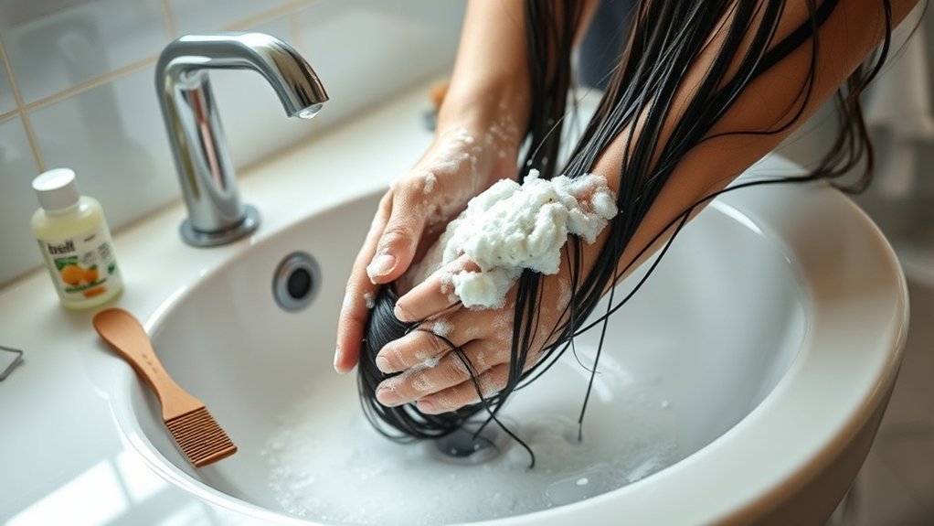 double cleanse for healthy hair