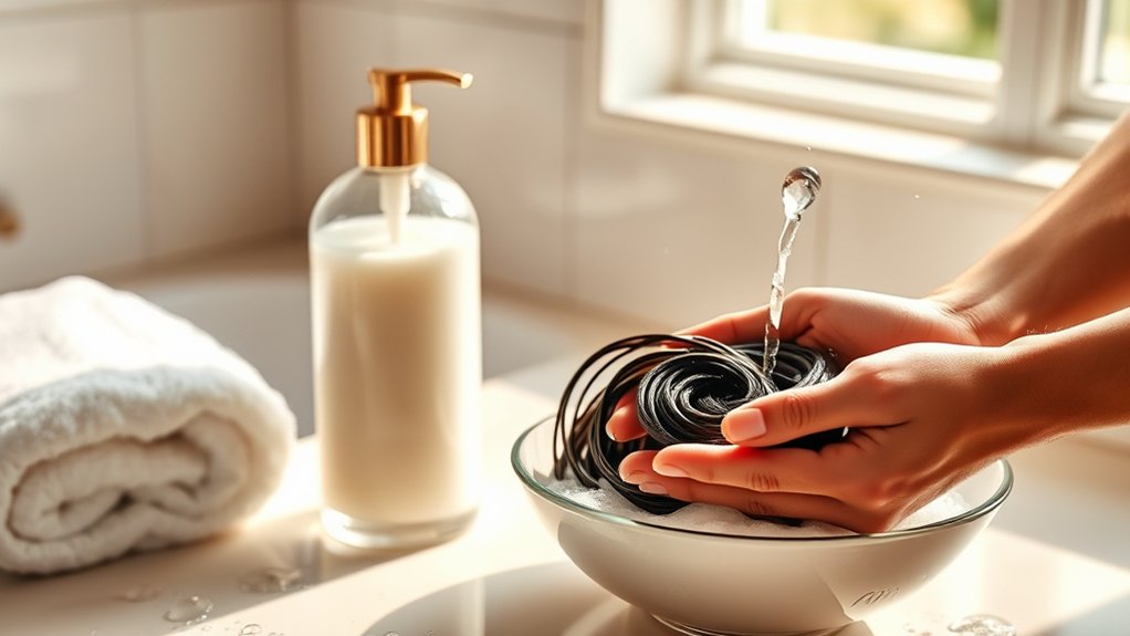 double shampooing hair care