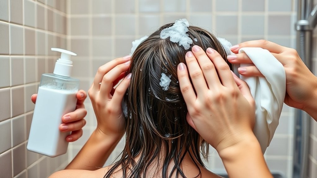 effective hair shampooing steps