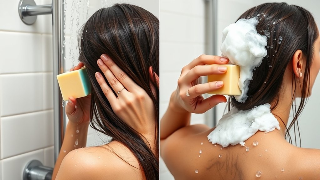 effective shampoo bar usage