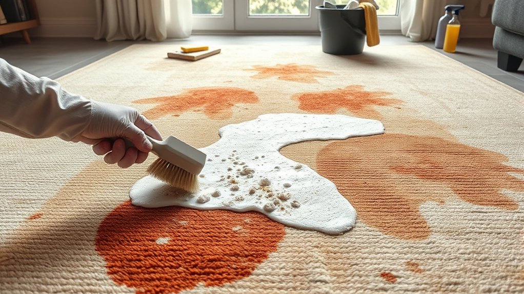 identify stains for cleaning