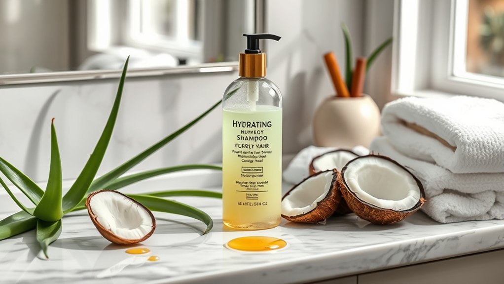 moisture rich curly hair care