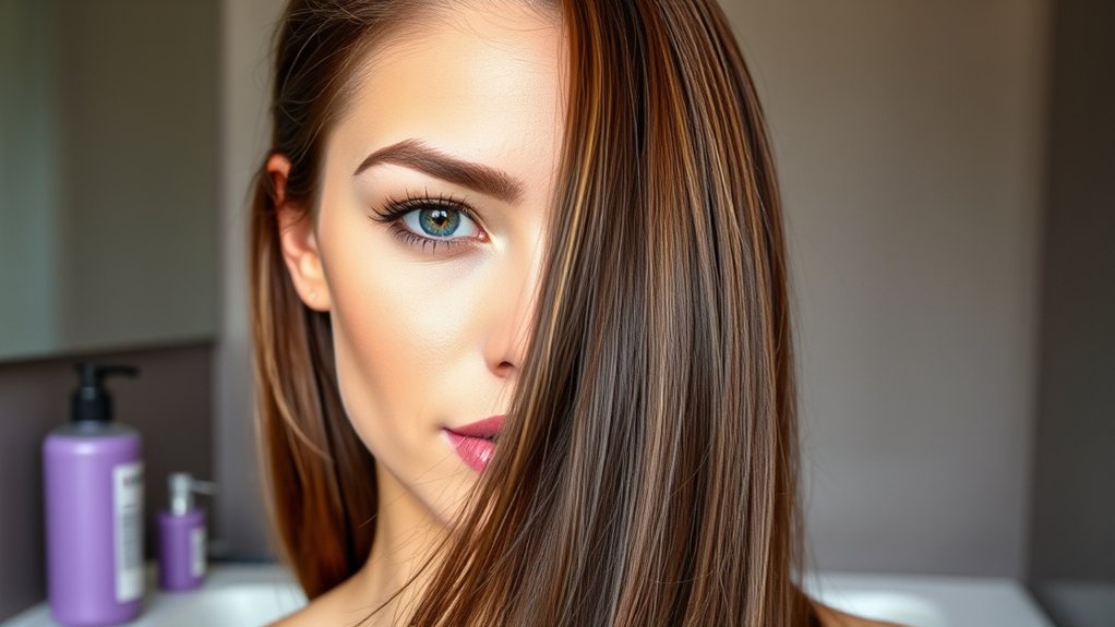 neutralizes brassy hair tones