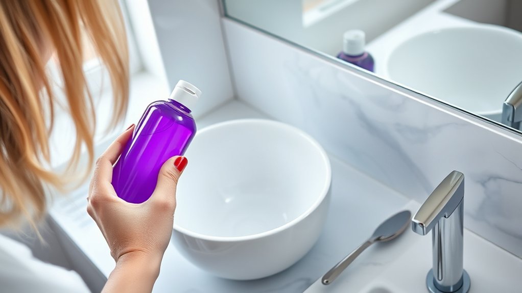 neutralizes brassy yellow tones