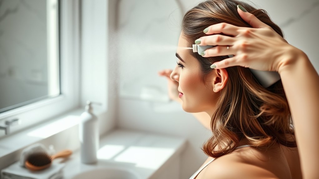 oil absorbing hair refresher