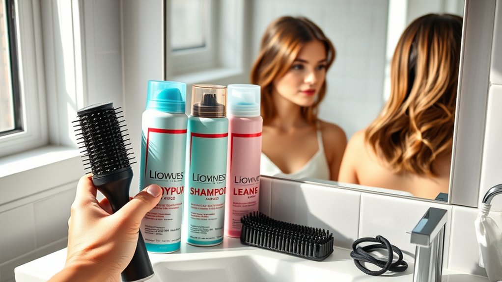 oily hair dry shampoo