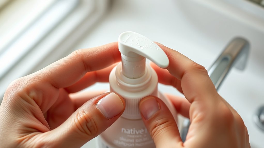 open native shampoo pump