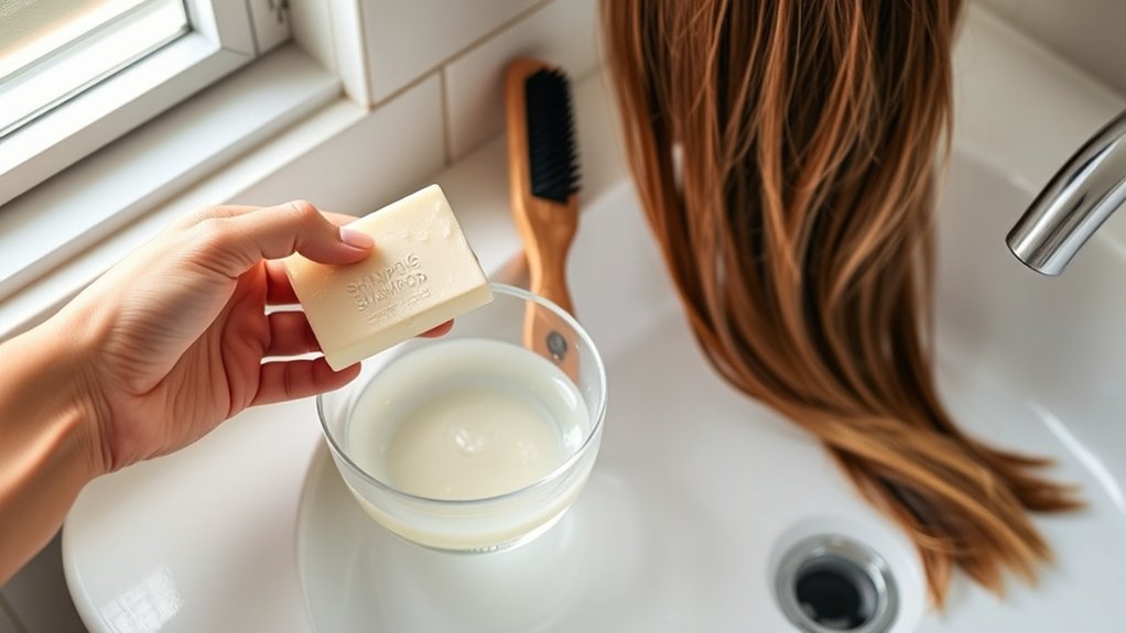 prep hair for shampoo