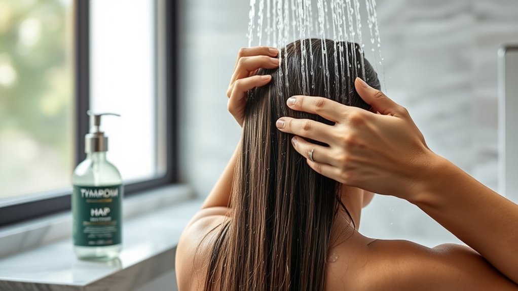 prepare hair for cleansing