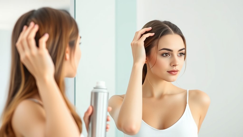 prepare hair for dry shampoo