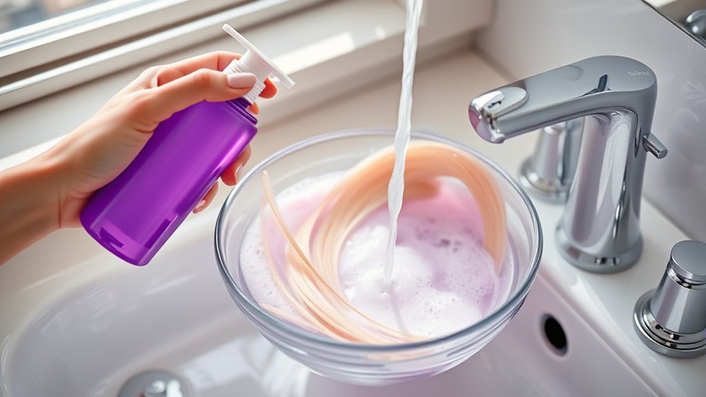 purple shampoo as toner