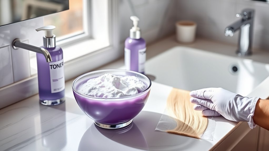 purple shampoo vs salon toners