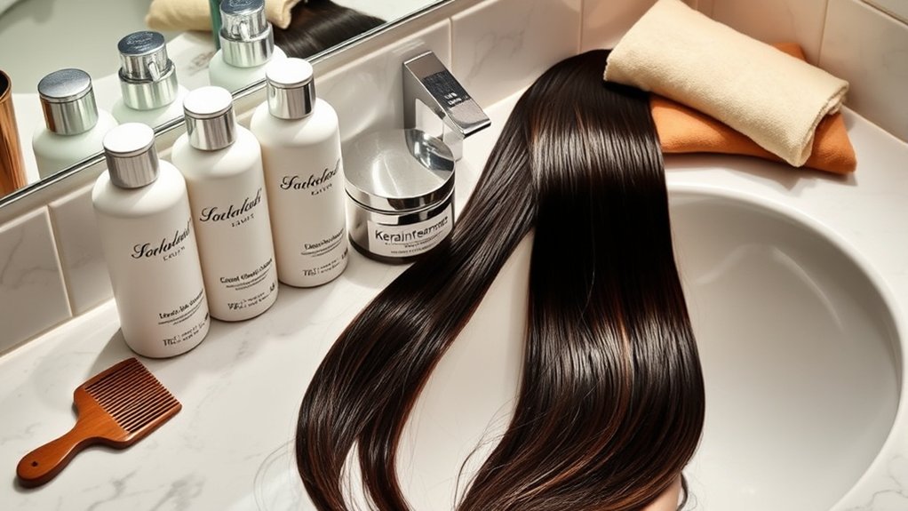 sulfate free shampoo preserves keratin