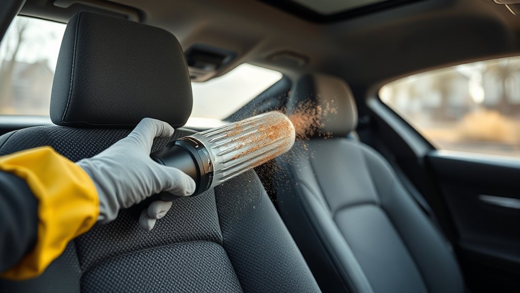 thoroughly vacuum car seats