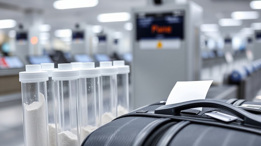 large checked baggage aerosols